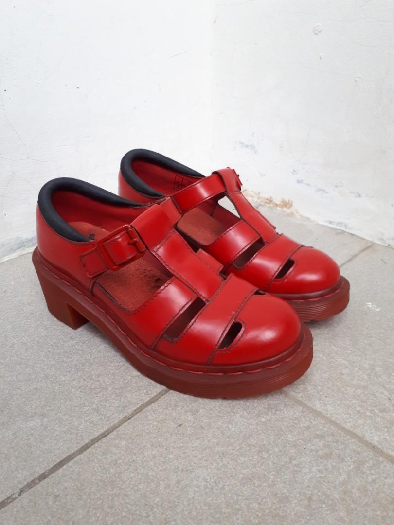 Dr martens cheap poppy red