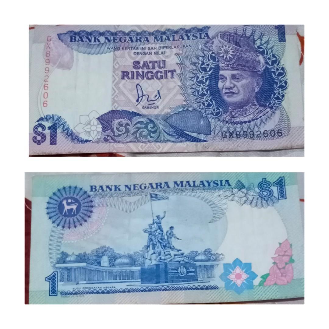 Duit Kertas Lama Rm1 Antiques Currency On Carousell
