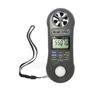 Environment Meter, Anemometer, Airflow Meter, Light Meter, Temperature, Humidity Meter, Hygrometer, Type K Thermometer, Lutron, LM-8010