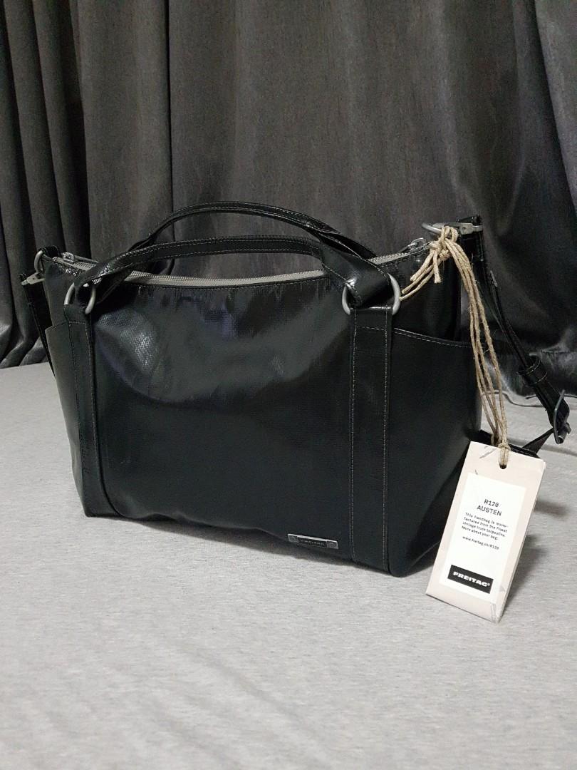 Freitag Black R120 Austen, Luxury, Bags & Wallets on Carousell