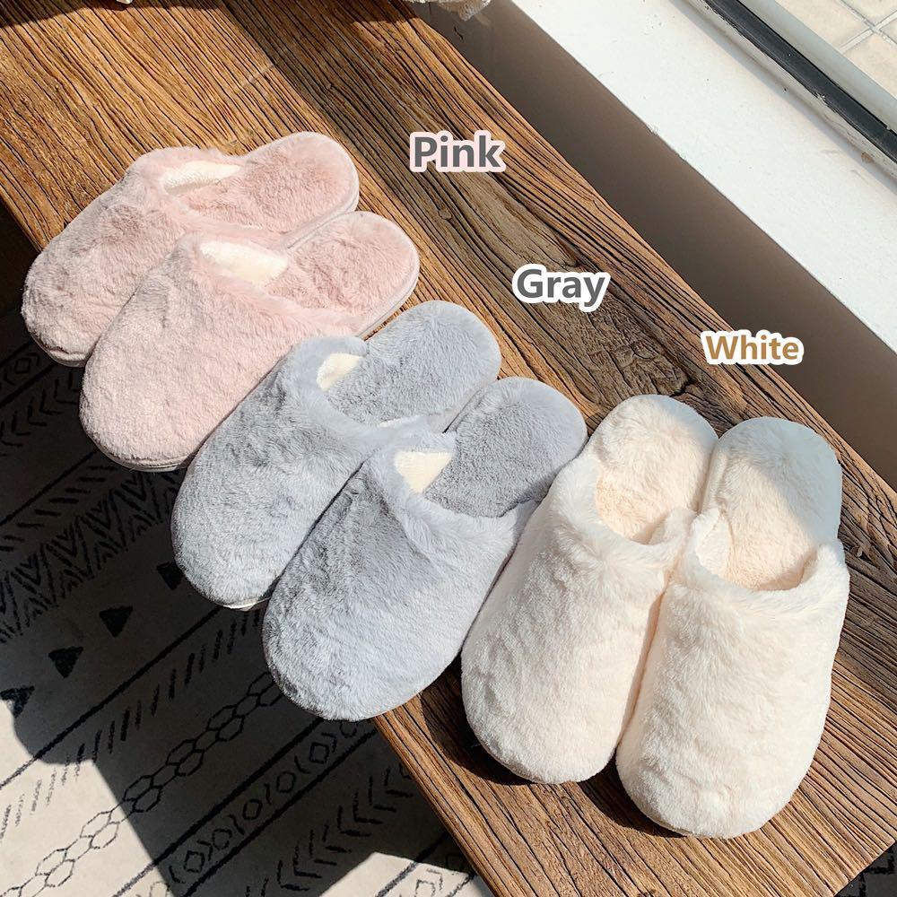 furry bedroom slippers