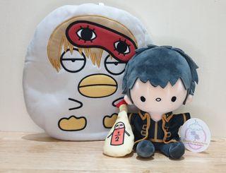 Get Wallpaper Gintama Plush And Pillow Set Hijikata Sanrio Plush And Okita Free