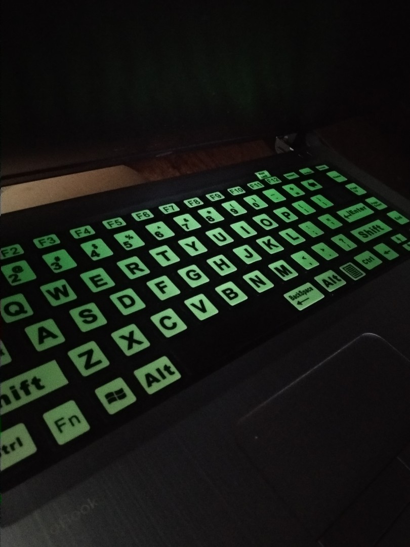 Glow in the Dark Keyboard Stickers, Computers & Tech, Parts