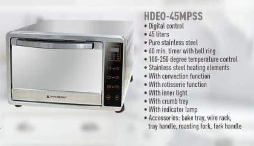 hanabishi 45l oven