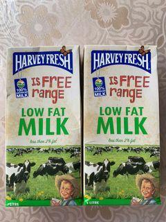 Harvey Fresh Free Range Low Fat Milk 1 Liter