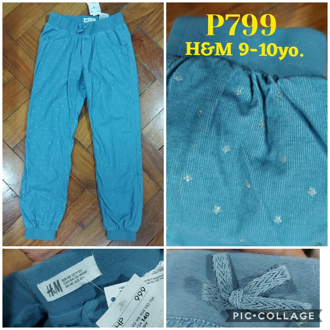 h and m girls pants
