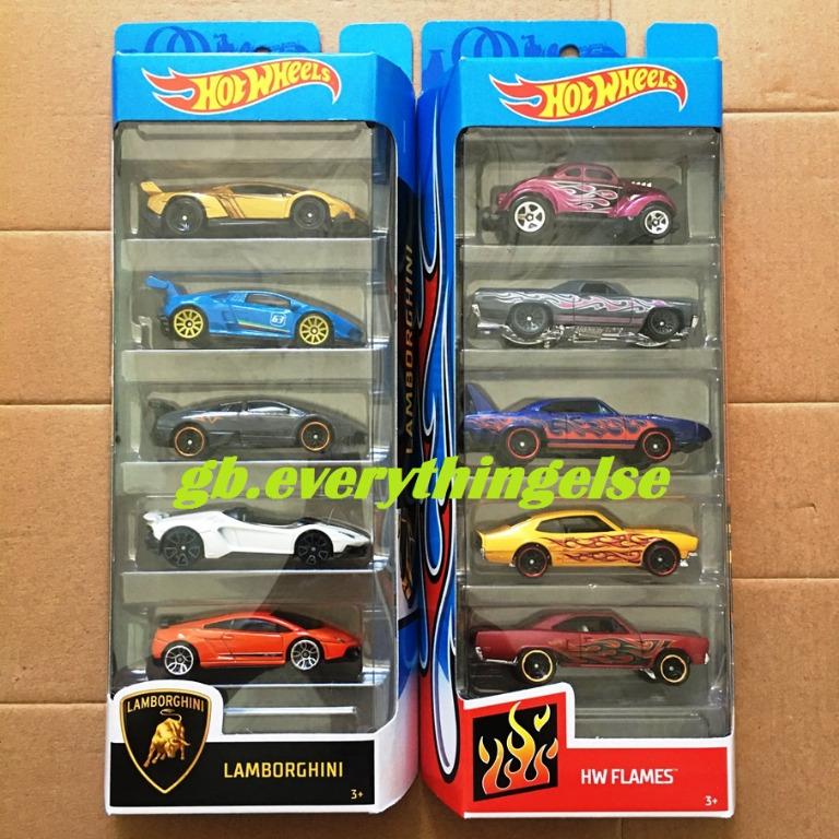 hot wheels 5 pack flames