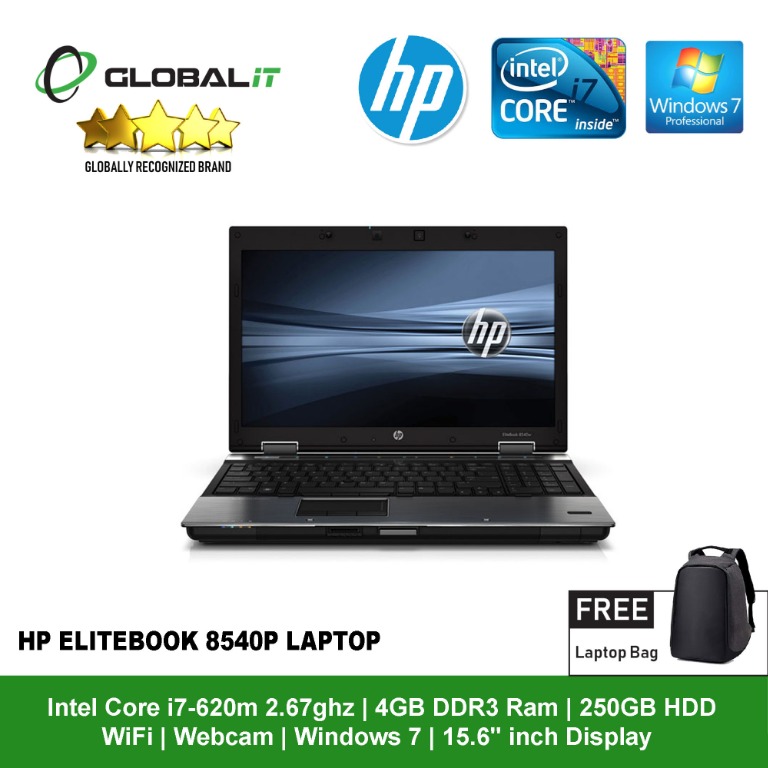 Hp Elitebook 8540p I7 15 6 Refurbished Electronics Computers Laptops On Carousell