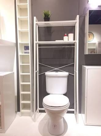 Ikea Dornan White Bathroom Over Storage, Storage Above Toilet Ikea