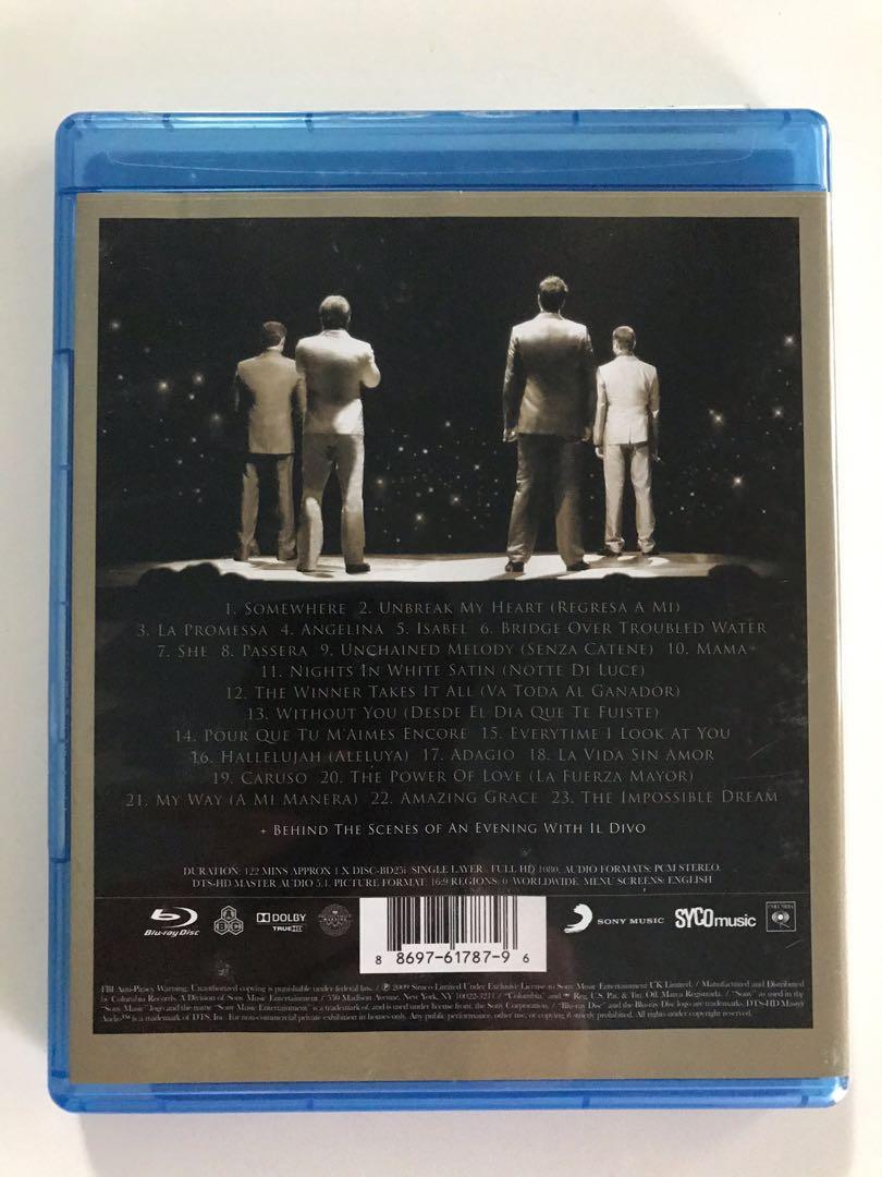 Il Divo Live In Barcelona Blu Ray Music Media Cds Dvds Other Media On Carousell