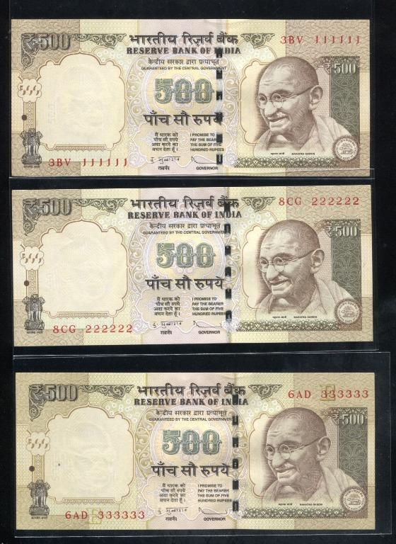 India 500 Rupees Solid Number Set 111111 999999 Unc Vintage Collectibles Currency On Carousell The rupees 349 plan from airtel offers 5gb data, unlimited call, 100 smses per day. carousell