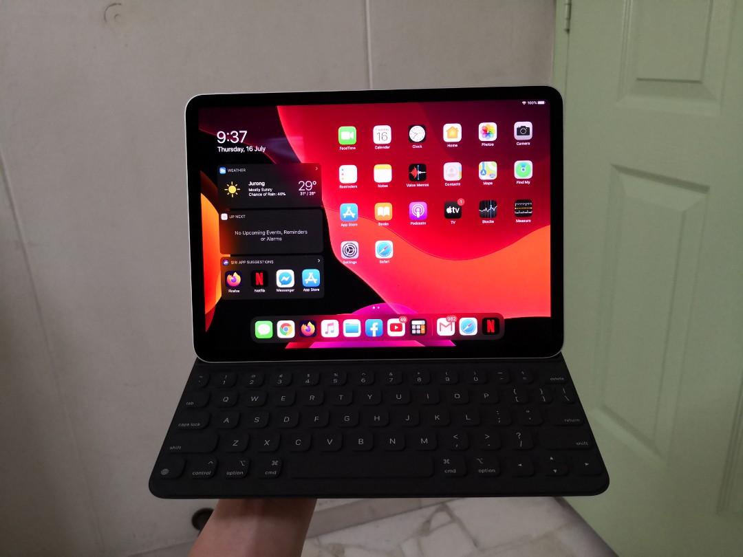 Ipad Pro 11 Wifi 2020 With Applecare Smart Keyboard Folio Mobile Phones Tablets Tablets On Carousell