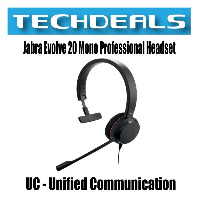 Jabra Evolve 20 Mono Professional Headset UC Unified