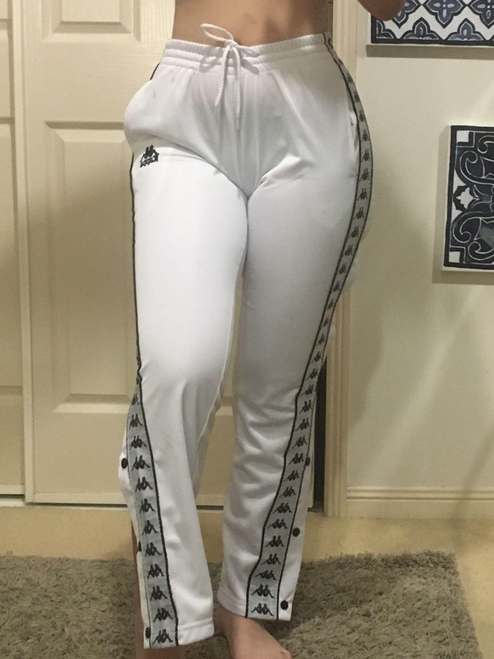 Kappa white tracksuit pants Women s Fashion Clothes on Carousell