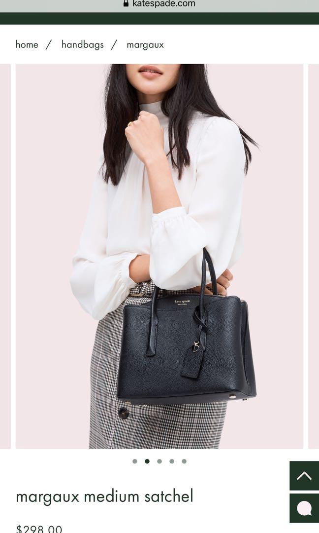 Medium margaux leather sale satchel