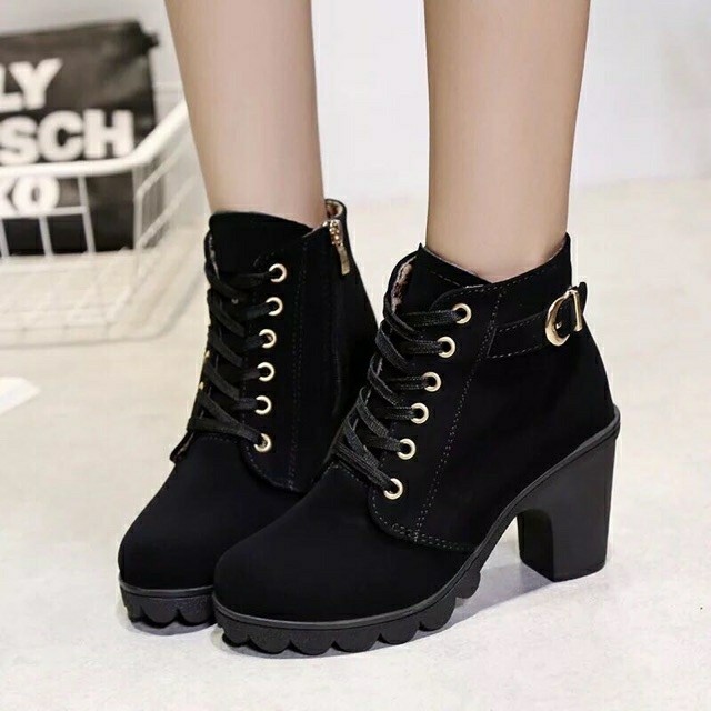 Korean black dwarf boots, Women's 
