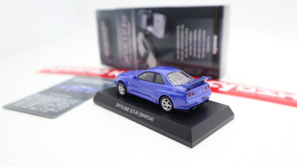 Kyosho 1/64 Nissan Skyline GTR R34 BCR34 Blue, 興趣及遊戲, 收藏品及紀念品, 明星周邊-  Carousell