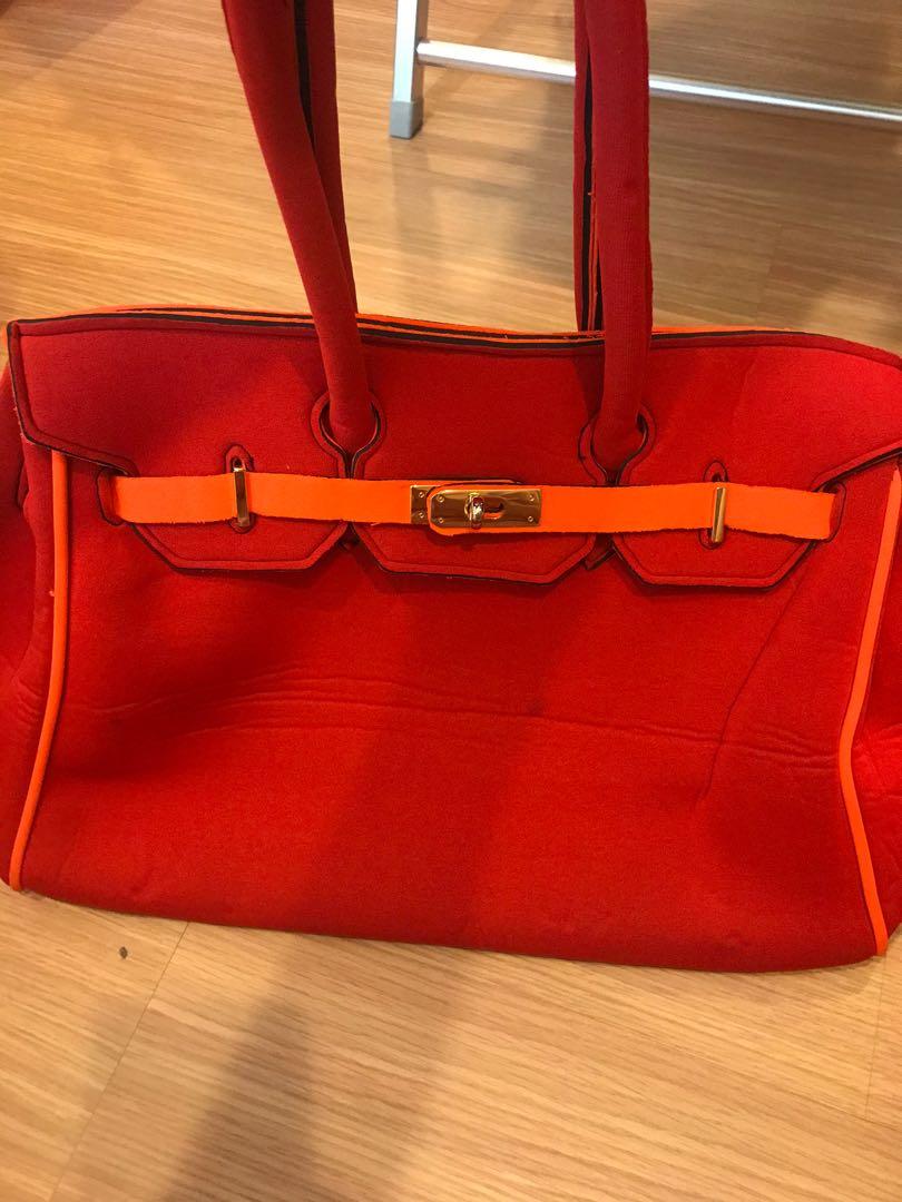 LEGHILA NEOPRENE KELLY BAG Made in Italy