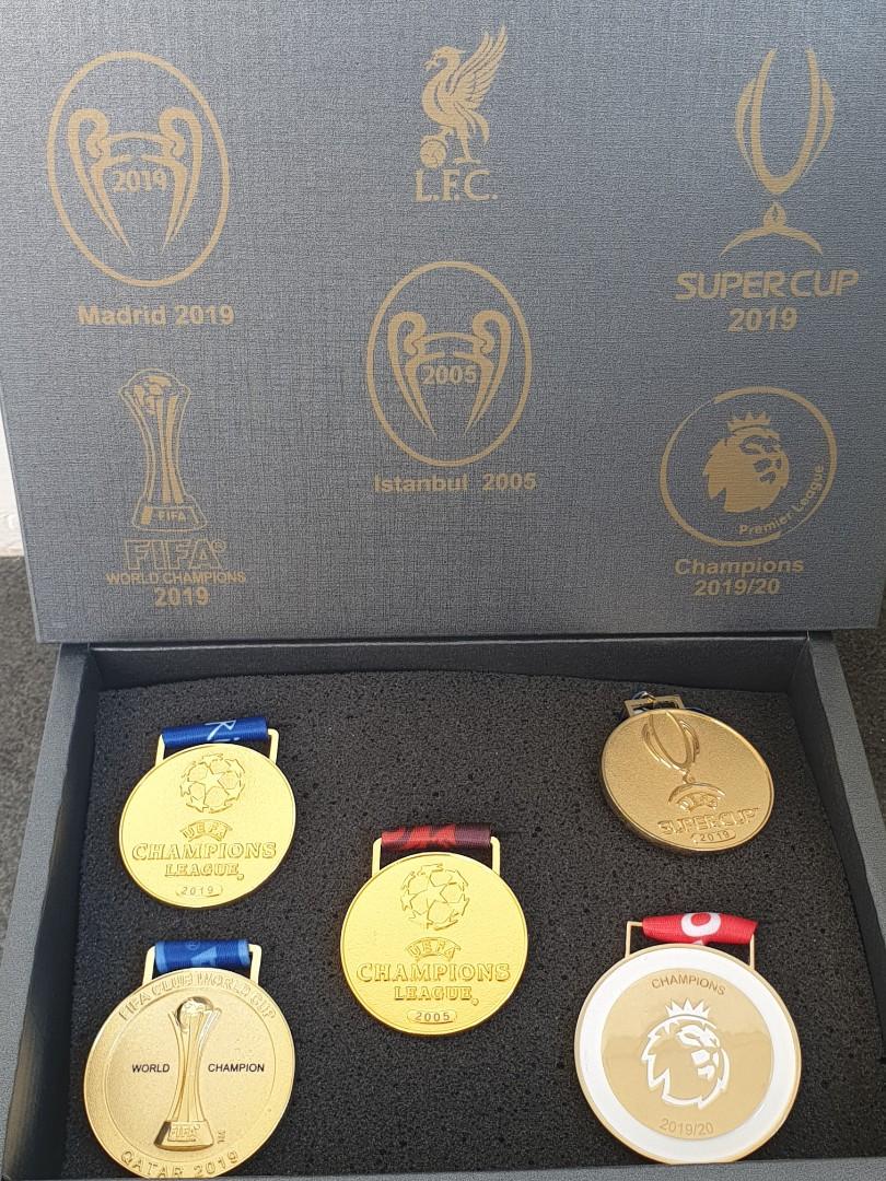 Lfc 5 Major Winner Medals Box Set Sports Sports Apparel On Carousell