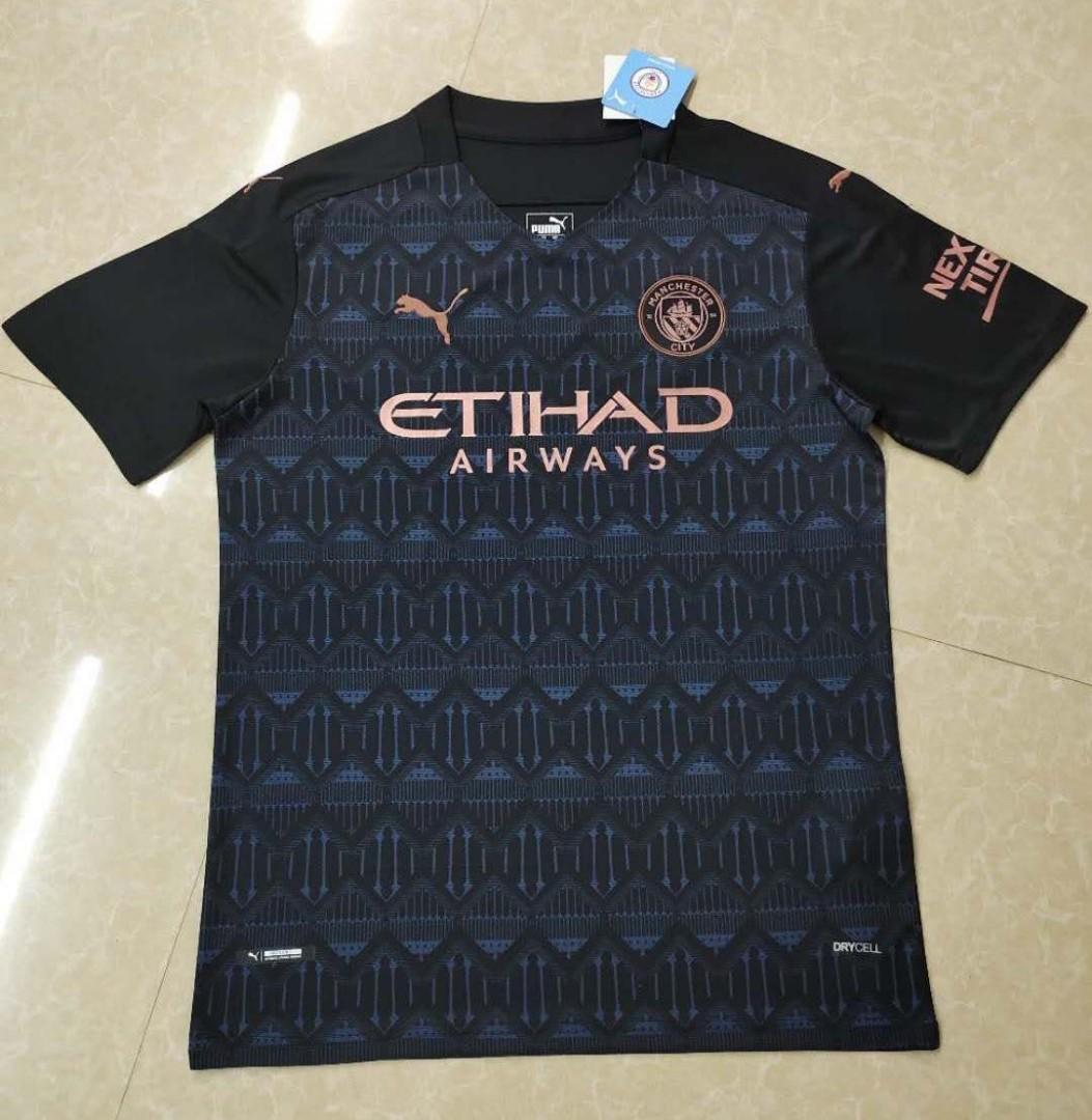 Manchester City Away Jersey 20 21 Rose Gold Logo Sports Sports Apparel On Carousell