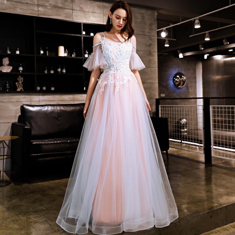 Pastel discount evening dress