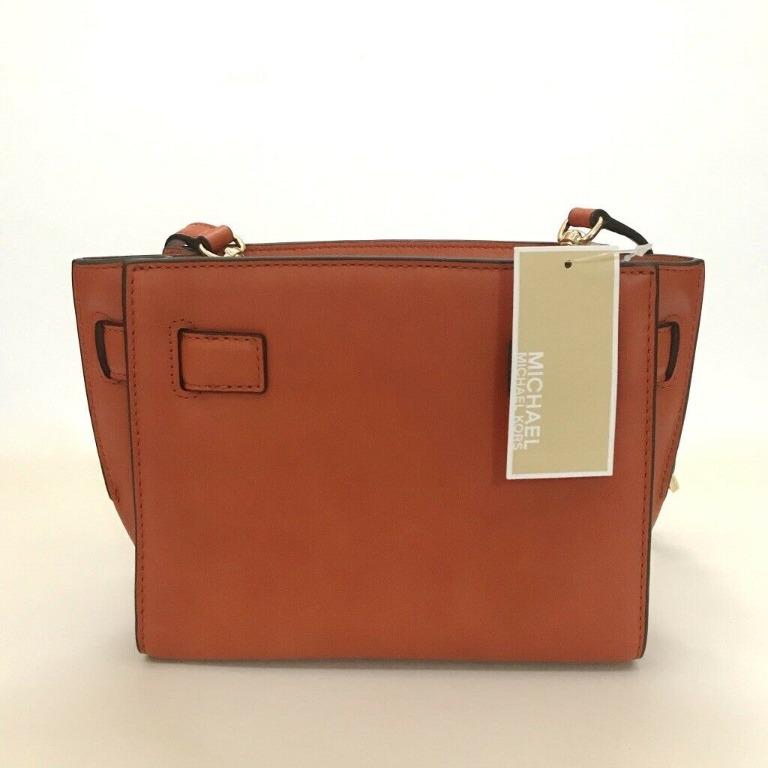 Bargain Geeks Deals — MICHAEL Michael Kors 'Hamilton - Traveler' Leather Messenger  Bag - ORANGE