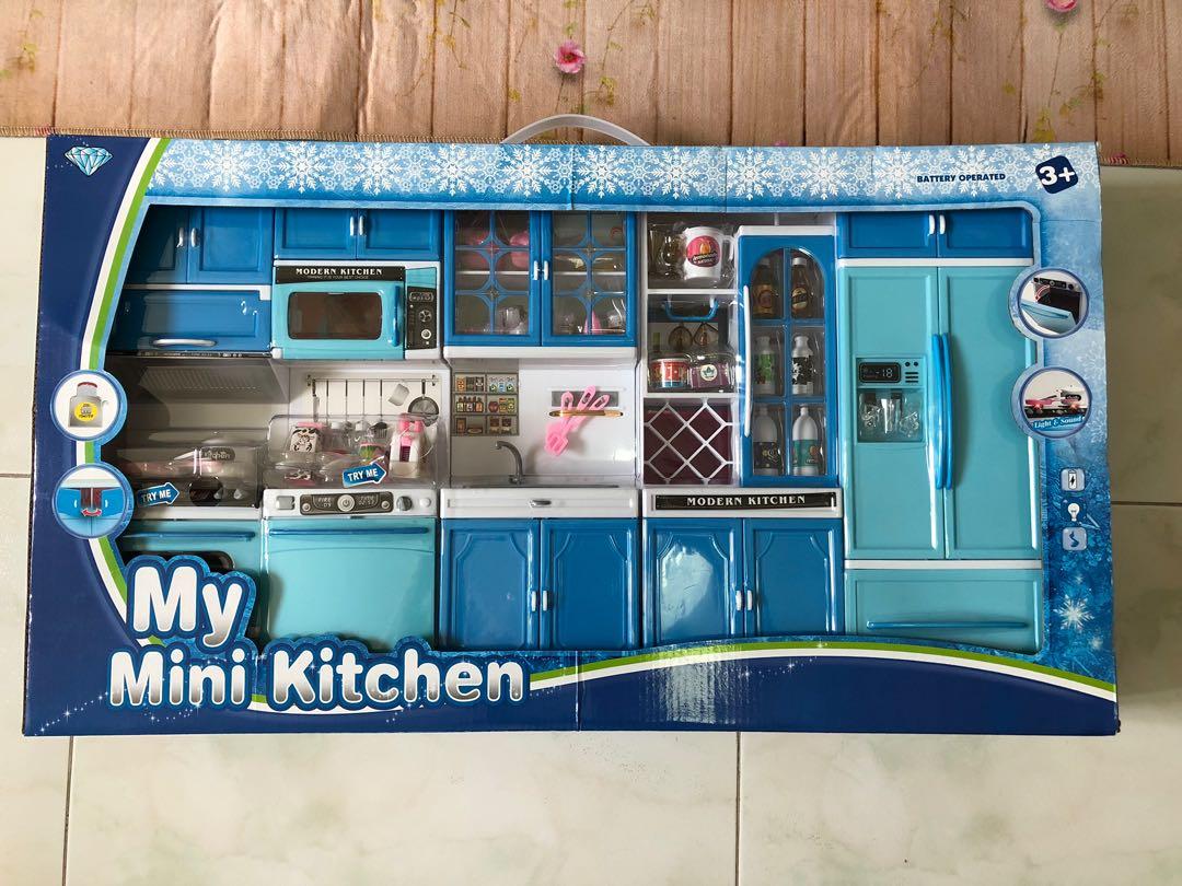 Barbie doll mini kitchen set best sale