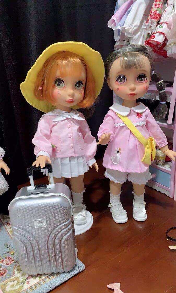 Mini luggage for Barbie doll piggy bank