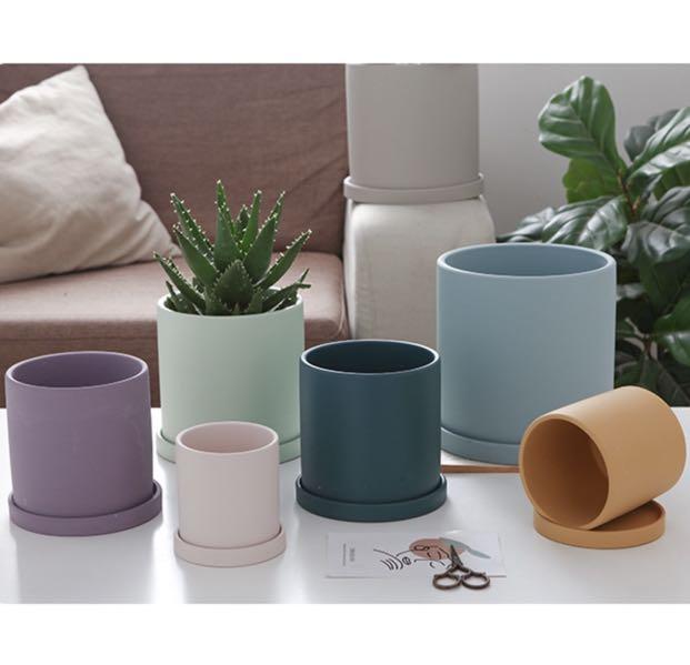 Ready Stocks Minimalist Nordic Design Plant Pot Gardening Pots Planters On Carousell