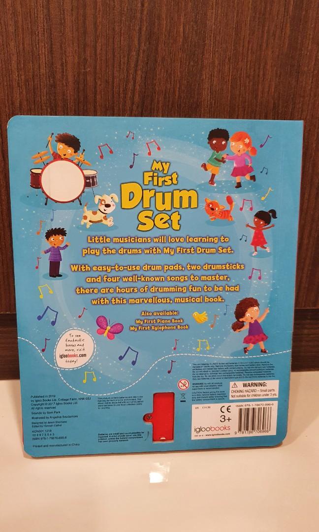 my first drum set (sound book), Books & Stationery, Children's Books on