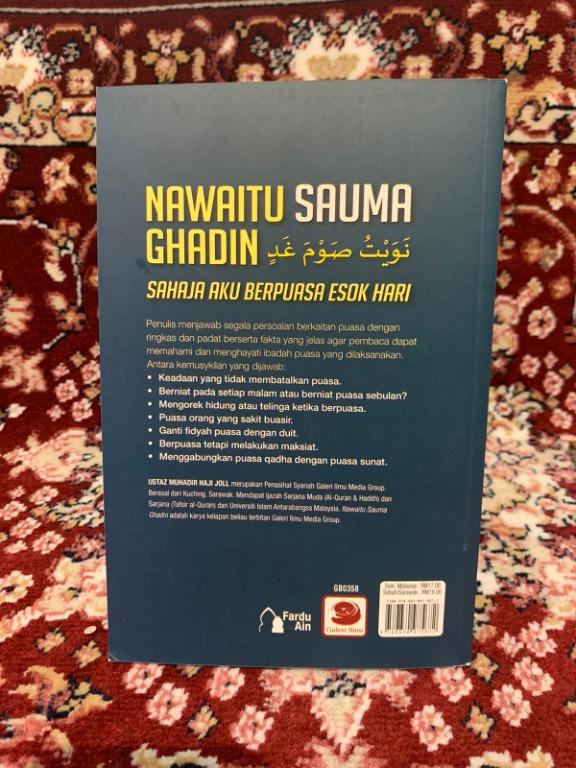 Nawaitu Sauma Ghadin Menjawab 142 Kemusykilan Puasa Hobbies Toys Books Magazines Fiction Non Fiction On Carousell