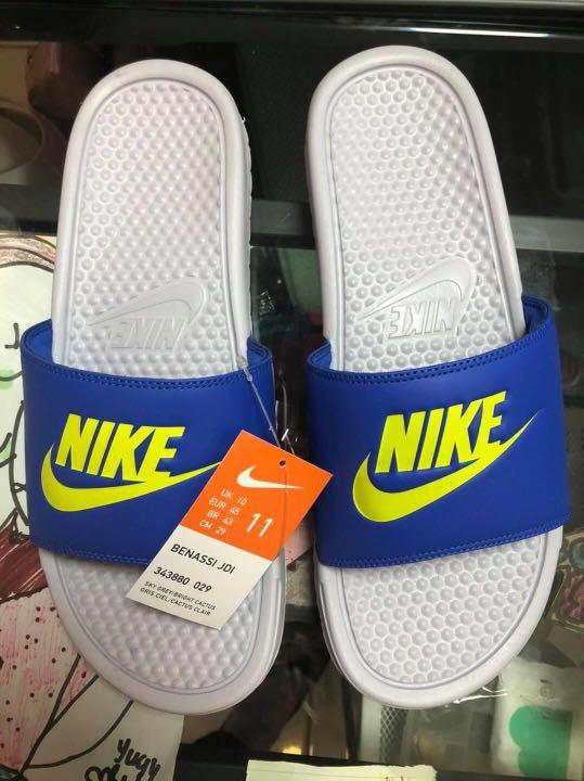Nike Slides Blue/Red, Men's Fashion, Footwear, Slippers u0026 Slides on  Carousell