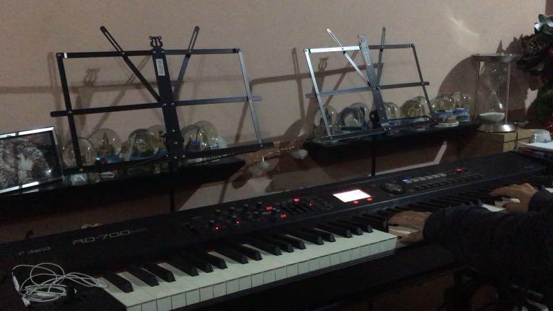 Original Price Roland Rd700nx Stage Piano 150k With Roland Keyboard Stand 15k Roland Soft And Damper Pedals 5k Roland Cube Monitor Cm 30 25k Hobbies Toys Music Media Musical Instruments On