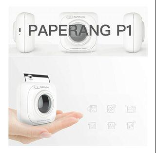 PAPERANG P1 Mini Portable Printer Paper Pocket Printer Edit Note/Photo Print/Learn Foreign Language/Scan Print/Wireless Bluetooth Printer for iOS/Android Mobile Birthday Gift