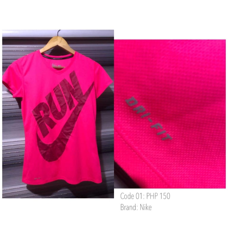 pink nike tee shirt