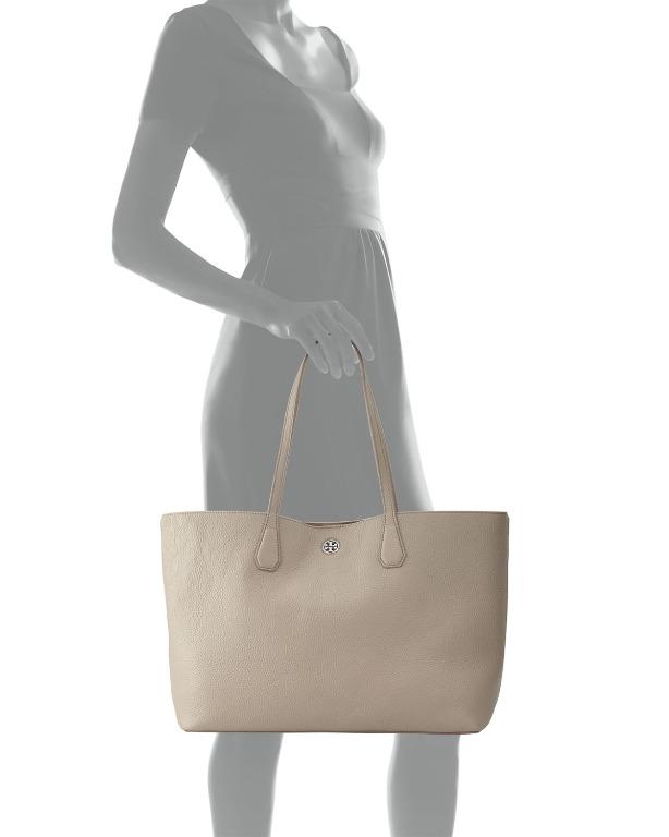 tory burch perry leather tote bag