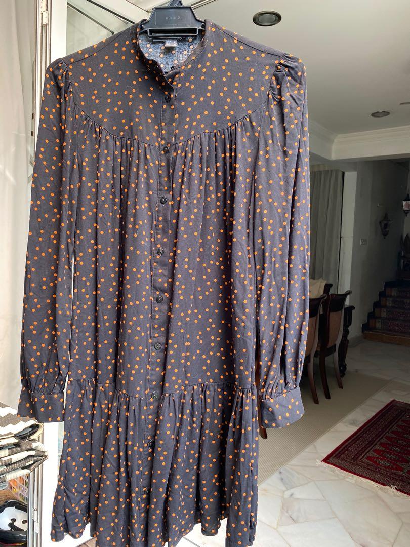 primark polka dot wrap dress