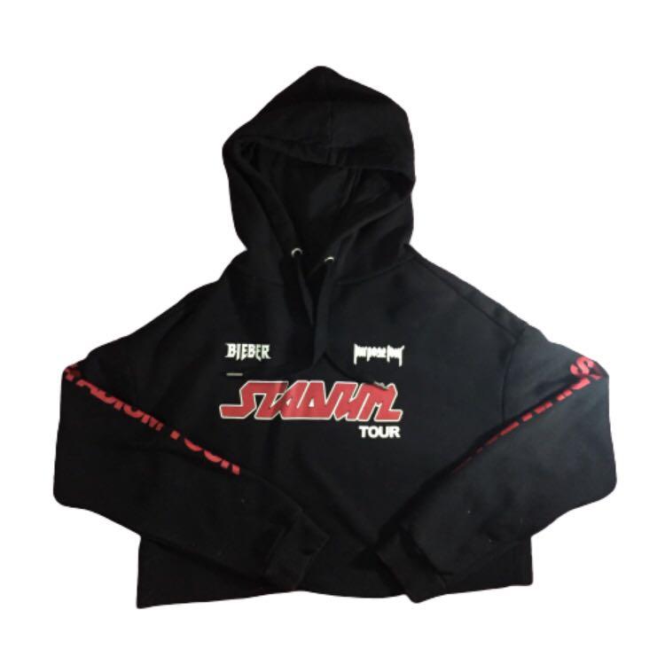 justin bieber cropped hoodie