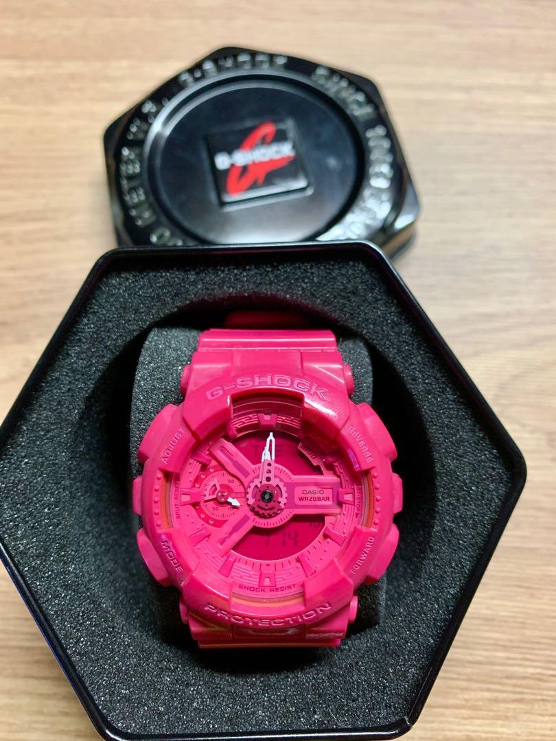 Rare Hyper Pink G-Shock GMA-S110CC, Luxury, Watches on Carousell
