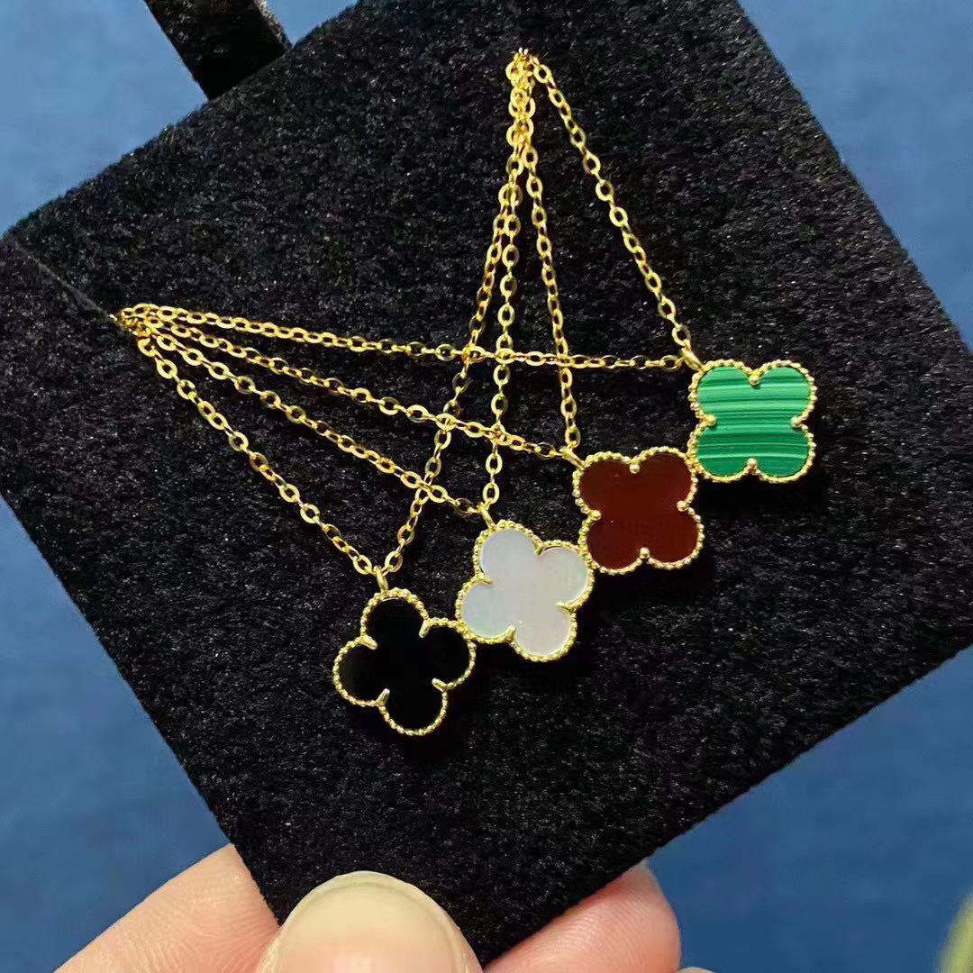 Real four leaf clover necklace store