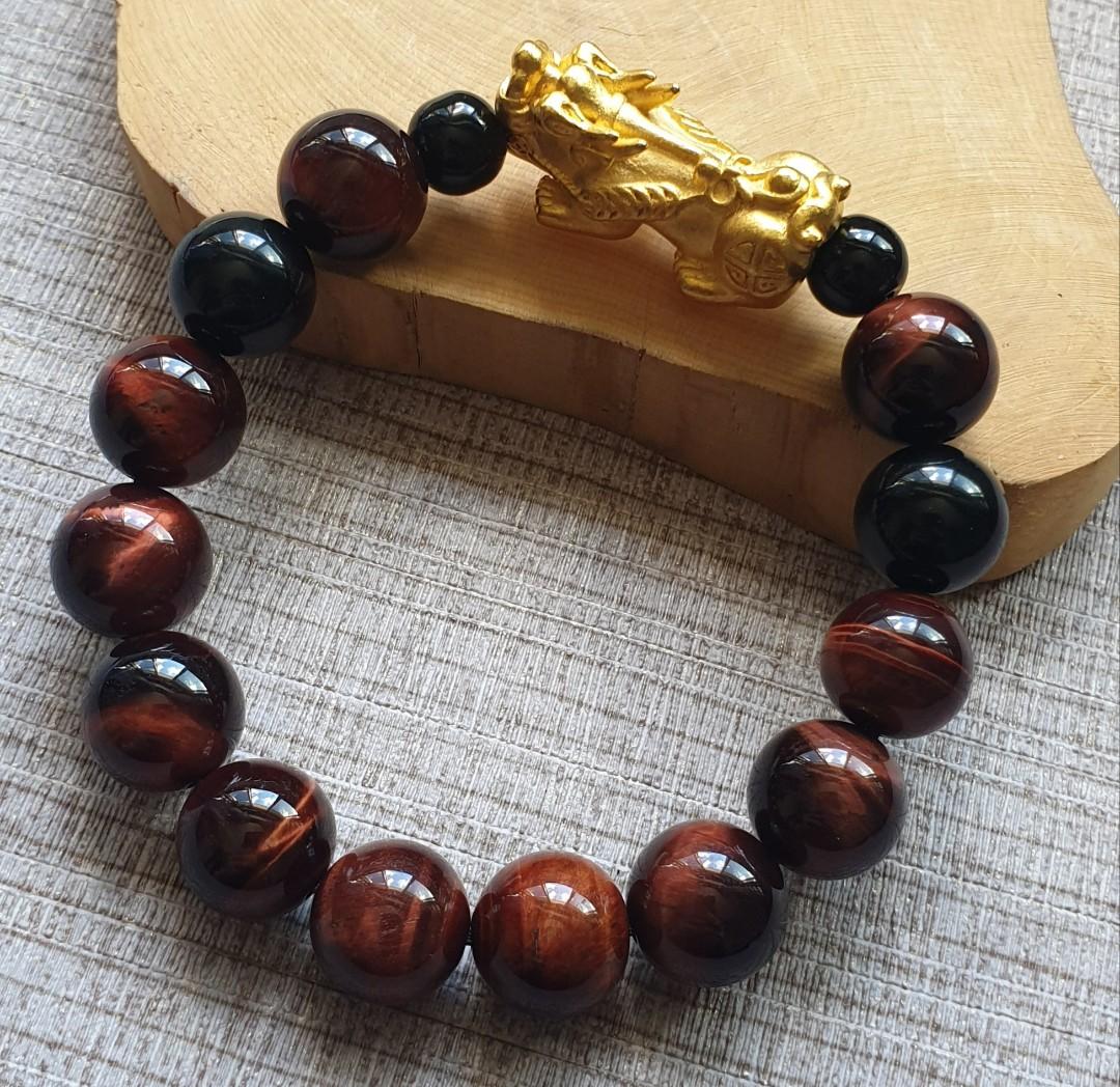 tiger eye pixiu bracelet
