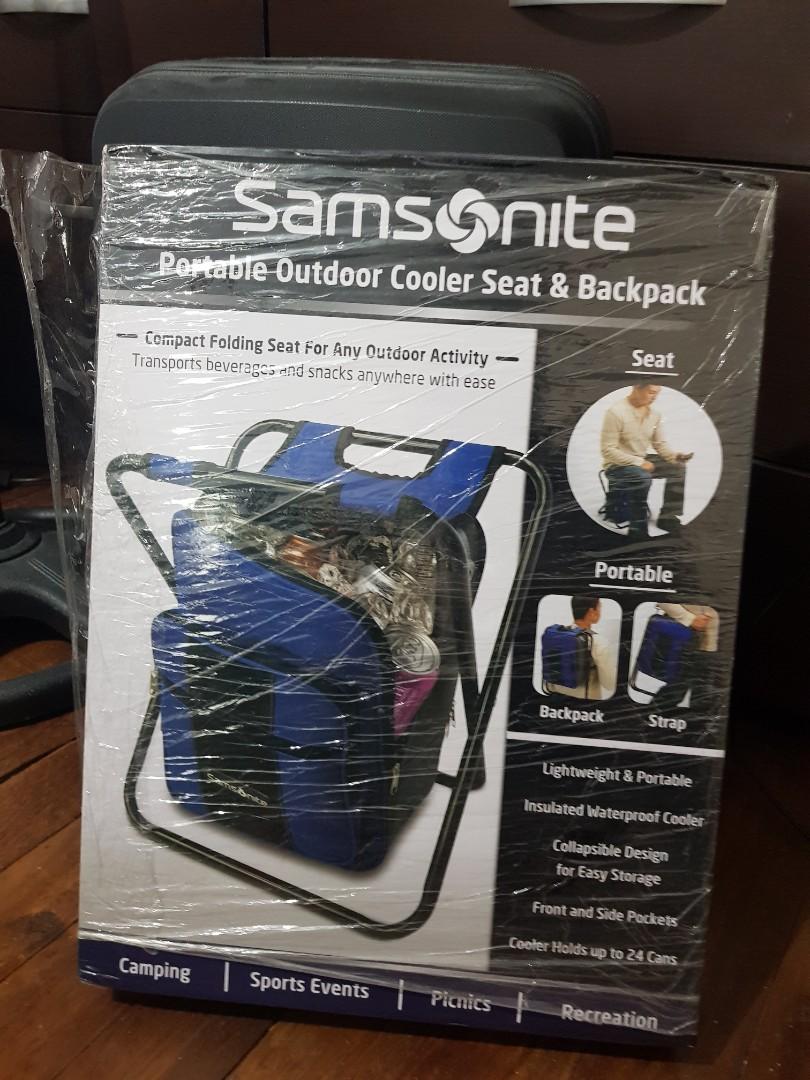 Samsonite Outdoor Cooler Seat and Backpack Sports Equipment