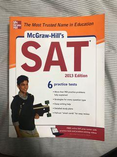SAT Prep book with flashcards