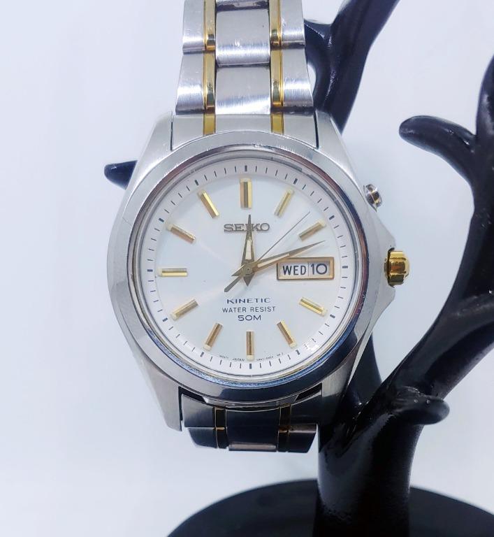 Seiko Kinetic Mens 5M63-OACO Watch TSEwatches, Men's Fashion, Watches &  Accessories, Watches on Carousell