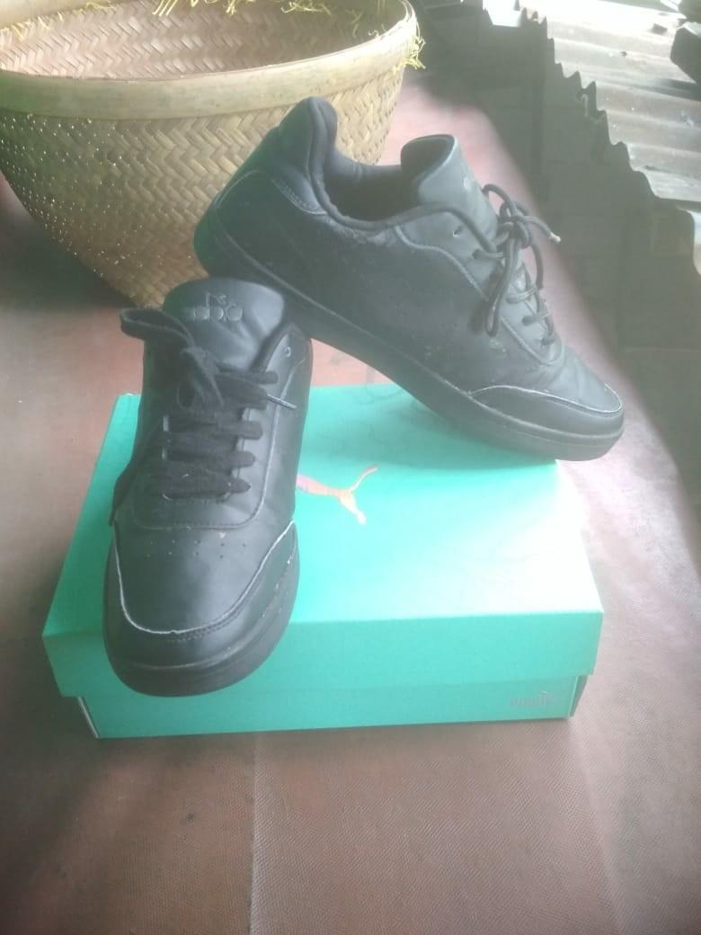 sepatu diadora full black