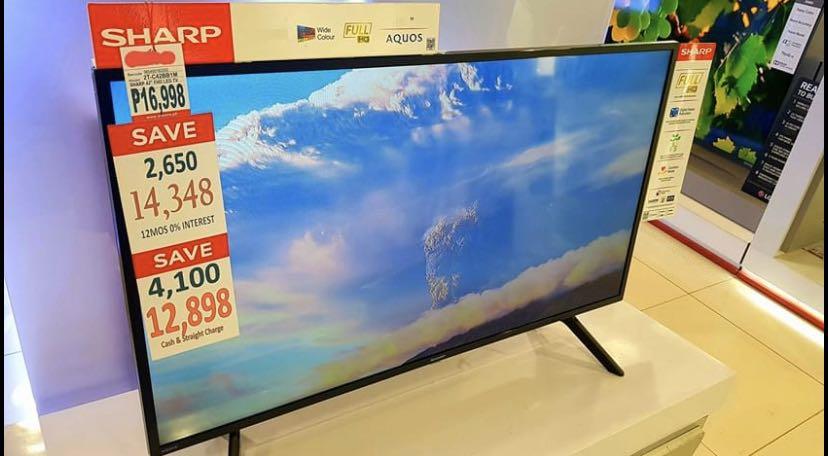 Sharp 2t C42bb1m 42in Full Hd Led Tv Bought Last May 25 2020 Electronics Tvs Entertainment Systems On Carousell
