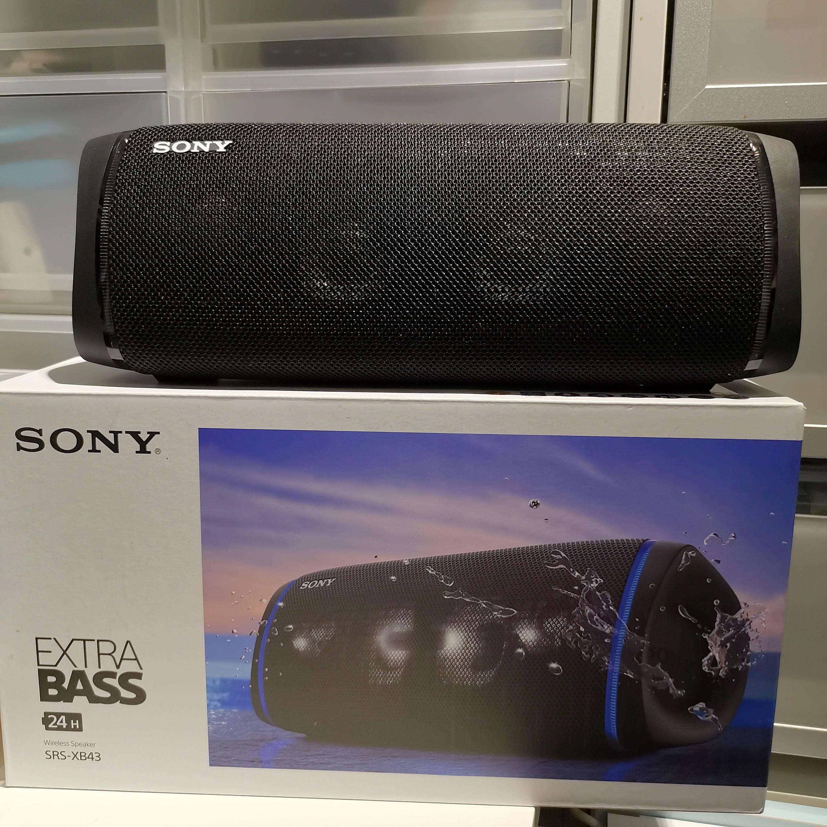 Sony SRS XB43 Wireless Bluetooth Speaker (Black), Audio, Soundbars ...