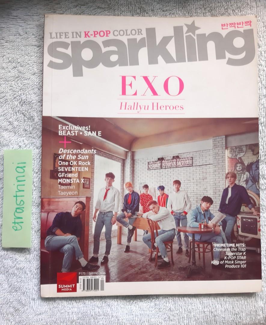[REPRICED] SPARKLING MAGAZINE (Category: Magazines) located in Makati City. Submitted by etrastrinai (Listing ID 1020997417, Image 1). Description: KPOP SPARKLING MAGAZINE •EXO/BEAST (Spring 2016) •BTS/MONSTA X (Fall 2016) - BTS/DOTS poster included •GOT7/BOYS REPUBLIC (Spring 2015) all with very good condition ☺ PHP 90 each Buy all 3 for 250!!! 🥰.