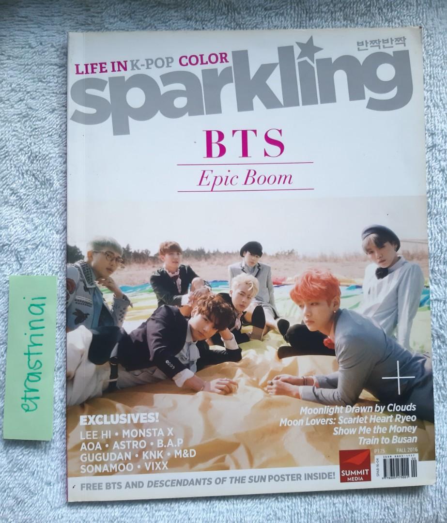 [REPRICED] SPARKLING MAGAZINE (Category: Magazines) located in Makati City. Submitted by etrastrinai (Listing ID 1020997417, Image 3). Description: KPOP SPARKLING MAGAZINE •EXO/BEAST (Spring 2016) •BTS/MONSTA X (Fall 2016) - BTS/DOTS poster included •GOT7/BOYS REPUBLIC (Spring 2015) all with very good condition ☺ PHP 90 each Buy all 3 for 250!!! 🥰.