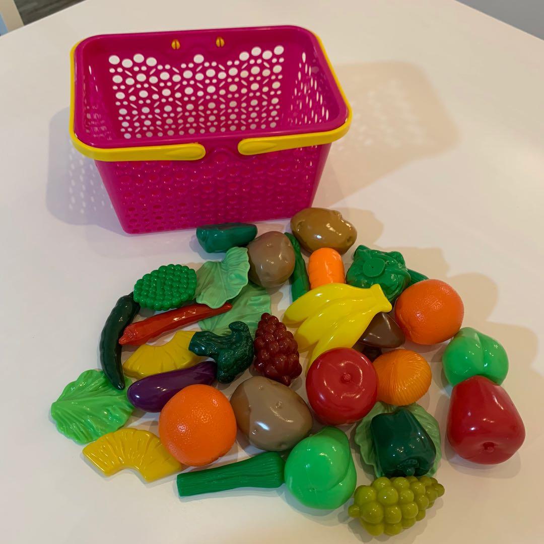 Toy fruits online and vegetables basket